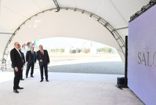 President Ilham Aliyev lays foundation stone for production facility of Saloglu Garabagh LLC in Aghdam Industrial Park (PHOTO)