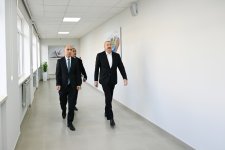 President Ilham Aliyev attends opening of Secondary School No. 1 in Karkijahan settlement after major renovations (PHOTO)