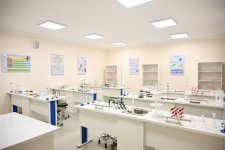 President Ilham Aliyev attends opening of Secondary School No. 1 in Karkijahan settlement after major renovations (PHOTO)