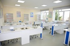 President Ilham Aliyev attends opening of Secondary School No. 1 in Karkijahan settlement after major renovations (PHOTO)