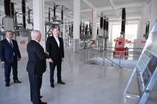 President Ilham Aliyev attends opening of Khankendi-1 substation (PHOTO)