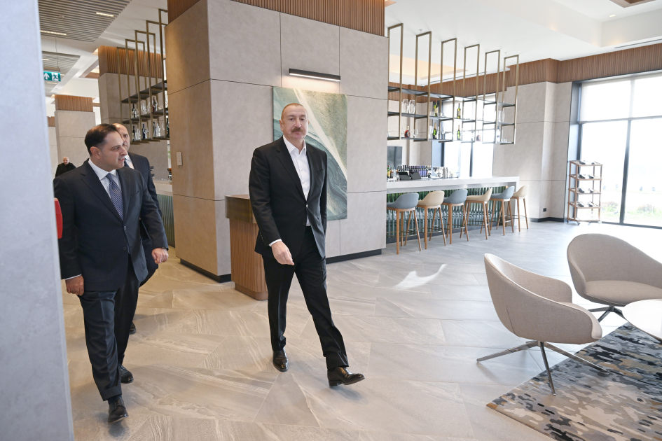 President Ilham Aliyev attends opening of Hilton Garden Inn hotel in Aghdam (PHOTO/VIDEO)