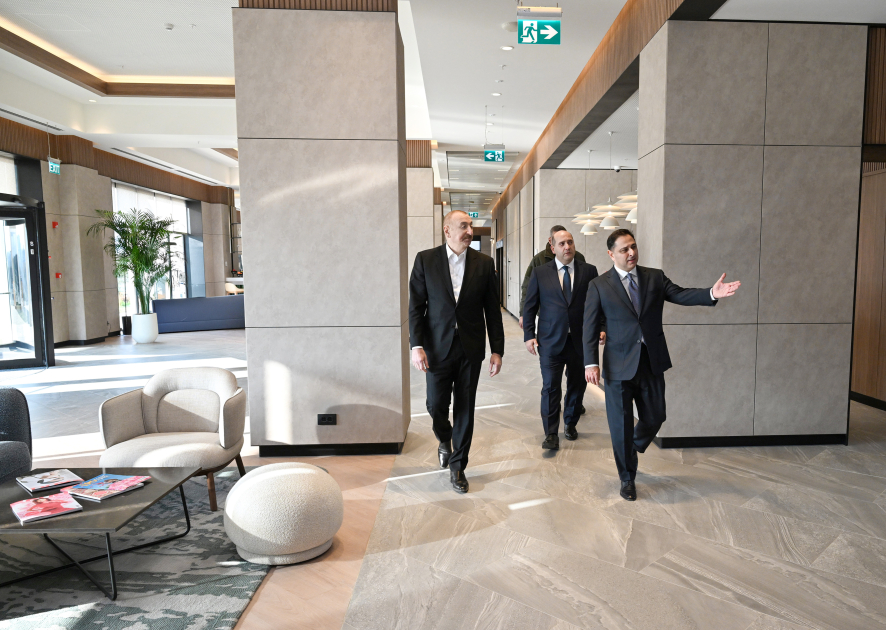President Ilham Aliyev attends opening of Hilton Garden Inn hotel in Aghdam (PHOTO/VIDEO)
