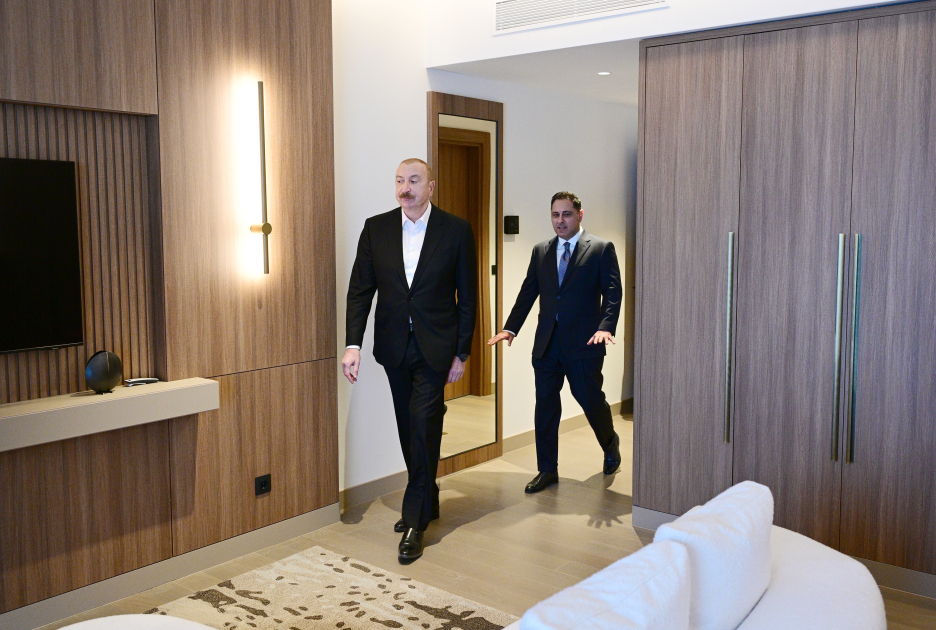 President Ilham Aliyev attends opening of Hilton Garden Inn hotel in Aghdam (PHOTO/VIDEO)
