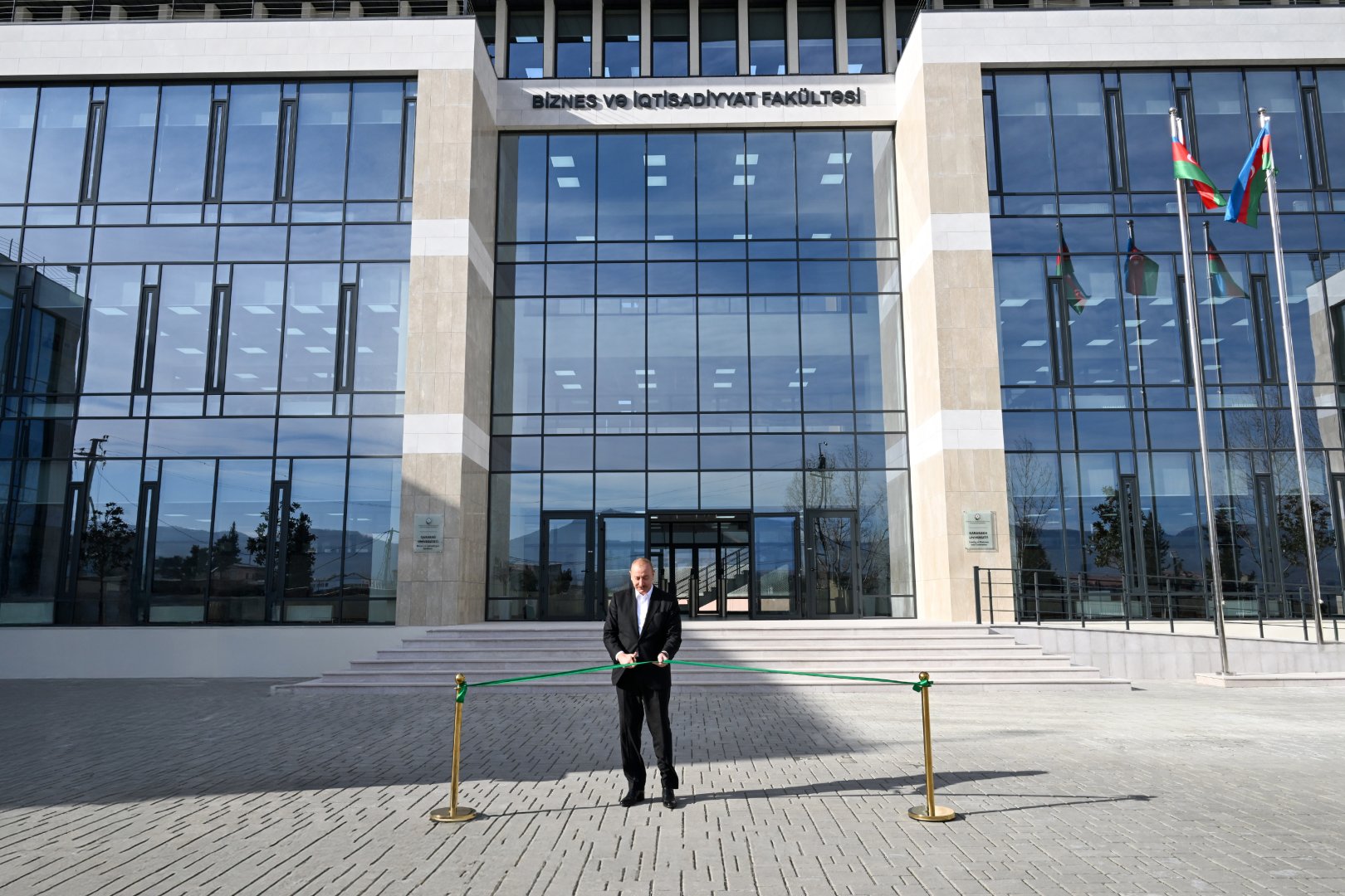 President Ilham Aliyev attends inauguration of Faculty of Business and Economics building at Garabagh University