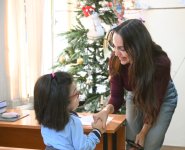 VP of Heydar Aliyev Foundation Leyla Aliyeva, Arzu Aliyeva, and Alena Aliyeva visit Special Boarding General Education School No. 5 in Baku (PHOTO)