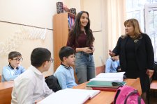 VP of Heydar Aliyev Foundation Leyla Aliyeva, Arzu Aliyeva, and Alena Aliyeva visit Special Boarding General Education School No. 5 in Baku (PHOTO)