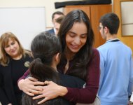 VP of Heydar Aliyev Foundation Leyla Aliyeva, Arzu Aliyeva, and Alena Aliyeva visit Special Boarding General Education School No. 5 in Baku (PHOTO)
