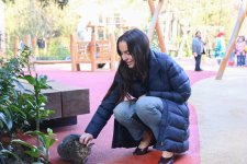 VP of Heydar Aliyev Foundation Leyla Aliyeva attends festivity for children at Central Botanical Garden (PHOTO)