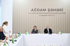 President Ilham Aliyev, First Lady Mehriban Aliyeva attend opening of second residential complex in Aghdam, meet with residents (PHOTO/VIDEO)