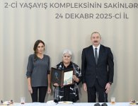 President Ilham Aliyev, First Lady Mehriban Aliyeva attend opening of second residential complex in Aghdam, meet with residents (PHOTO/VIDEO)