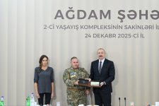 President Ilham Aliyev, First Lady Mehriban Aliyeva attend opening of second residential complex in Aghdam, meet with residents (PHOTO/VIDEO)