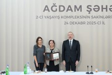 President Ilham Aliyev, First Lady Mehriban Aliyeva attend opening of second residential complex in Aghdam, meet with residents (PHOTO/VIDEO)