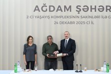 President Ilham Aliyev, First Lady Mehriban Aliyeva attend opening of second residential complex in Aghdam, meet with residents (PHOTO/VIDEO)