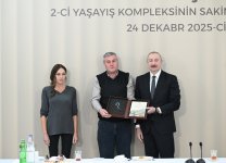 President Ilham Aliyev, First Lady Mehriban Aliyeva attend opening of second residential complex in Aghdam, meet with residents (PHOTO/VIDEO)