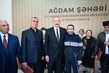 President Ilham Aliyev, First Lady Mehriban Aliyeva attend opening of second residential complex in Aghdam, meet with residents (PHOTO/VIDEO)