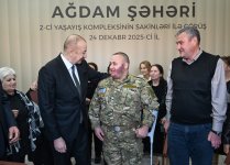 President Ilham Aliyev, First Lady Mehriban Aliyeva attend opening of second residential complex in Aghdam, meet with residents (PHOTO/VIDEO)