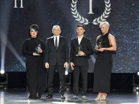 VP of Heydar Aliyev Foundation Leyla Aliyeva and Head of Baku Media Center Arzu Aliyeva attend Gala Ceremony regarding year's sports results