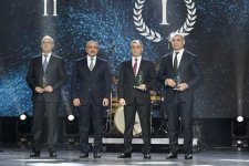 VP of Heydar Aliyev Foundation Leyla Aliyeva and Head of Baku Media Center Arzu Aliyeva attend Gala Ceremony regarding year's sports results