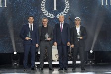 VP of Heydar Aliyev Foundation Leyla Aliyeva and Head of Baku Media Center Arzu Aliyeva attend Gala Ceremony regarding year's sports results