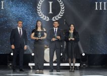 VP of Heydar Aliyev Foundation Leyla Aliyeva and Head of Baku Media Center Arzu Aliyeva attend Gala Ceremony regarding year's sports results