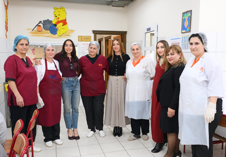 VP of Heydar Aliyev Foundation Leyla Aliyeva, Arzu Aliyeva, and Alena Aliyeva visit Special Boarding General Education School No. 5 in Baku (PHOTO)