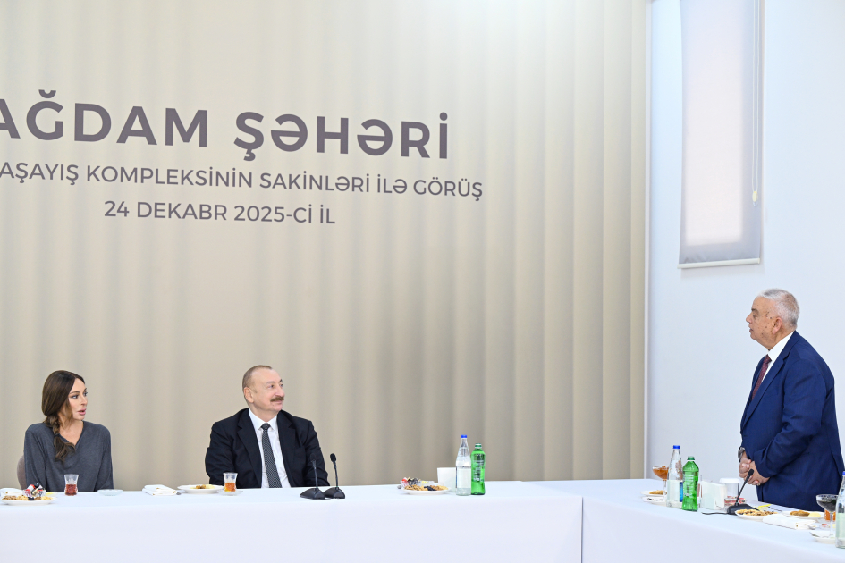 President Ilham Aliyev, First Lady Mehriban Aliyeva attend opening of second residential complex in Aghdam, meet with residents (PHOTO/VIDEO)