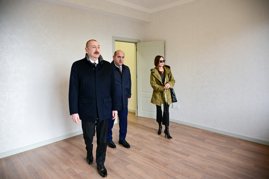 President Ilham Aliyev, First Lady Mehriban Aliyeva attend opening of second residential complex in Aghdam, meet with residents (PHOTO/VIDEO)