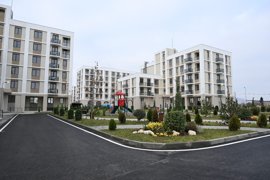 President Ilham Aliyev, First Lady Mehriban Aliyeva attend opening of second residential complex in Aghdam, meet with residents (PHOTO/VIDEO)