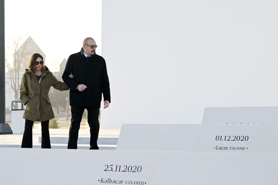 President Ilham Aliyev, First Lady Mehriban Aliyeva attend inauguration of Victory Park in Khankendi (PHOTO/VIDEO)