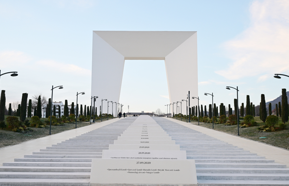 President Ilham Aliyev, First Lady Mehriban Aliyeva attend inauguration of Victory Park in Khankendi (PHOTO/VIDEO)