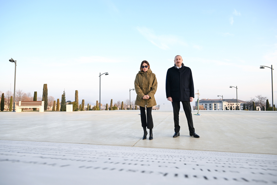 President Ilham Aliyev, First Lady Mehriban Aliyeva attend inauguration of Victory Park in Khankendi (PHOTO/VIDEO)