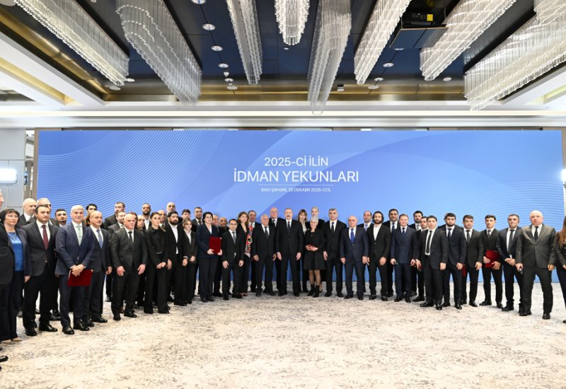 President Ilham Aliyev attends ceremony dedicated to 2025 sports results