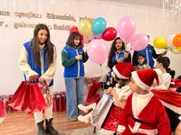 Heydar Aliyev Foundation VP Leyla Aliyeva organizes New Year celebrations for children in Ganja (PHOTO)
