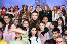 Heydar Aliyev Foundation VP Leyla Aliyeva, Arzu Aliyeva, and Alena Aliyeva attend festive celebration for children (PHOTO)