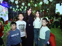 Heydar Aliyev Foundation VP Leyla Aliyeva, Arzu Aliyeva, and Alena Aliyeva attend festive celebration for children (PHOTO)