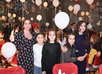 Heydar Aliyev Foundation VP Leyla Aliyeva, Arzu Aliyeva, and Alena Aliyeva attend festive celebration for children (PHOTO)