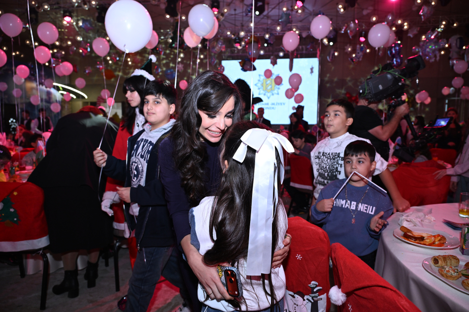 Heydar Aliyev Foundation VP Leyla Aliyeva, Arzu Aliyeva, and Alena Aliyeva attend festive celebration for children (PHOTO)