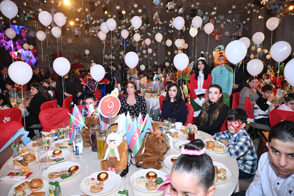 Heydar Aliyev Foundation VP Leyla Aliyeva, Arzu Aliyeva, and Alena Aliyeva attend festive celebration for children (PHOTO)
