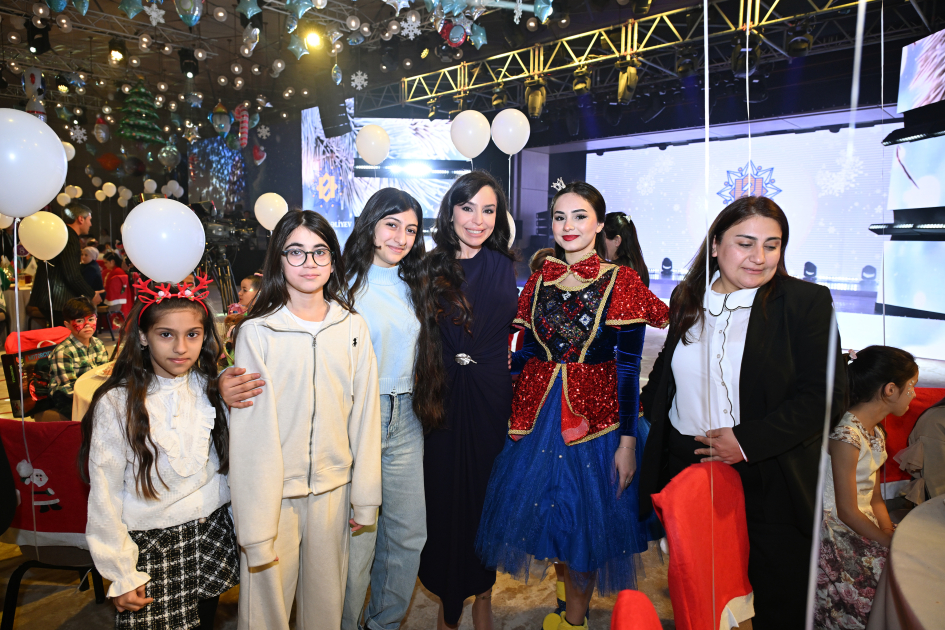 Heydar Aliyev Foundation VP Leyla Aliyeva, Arzu Aliyeva, and Alena Aliyeva attend festive celebration for children (PHOTO)