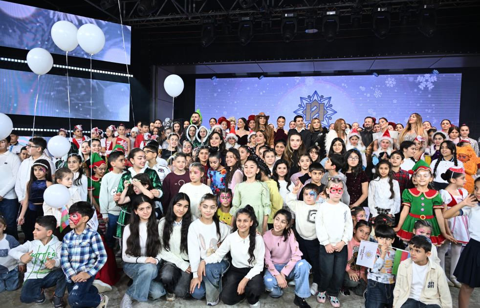 Heydar Aliyev Foundation VP Leyla Aliyeva, Arzu Aliyeva, and Alena Aliyeva attend festive celebration for children (PHOTO)