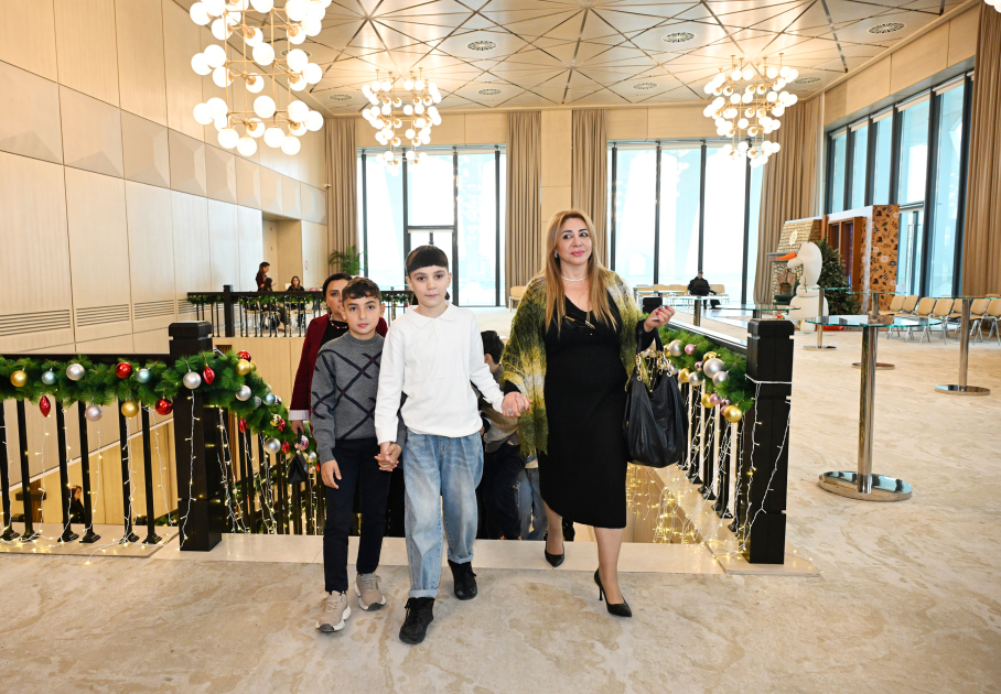 Heydar Aliyev Foundation VP Leyla Aliyeva, Arzu Aliyeva, and Alena Aliyeva attend festive celebration for children (PHOTO)