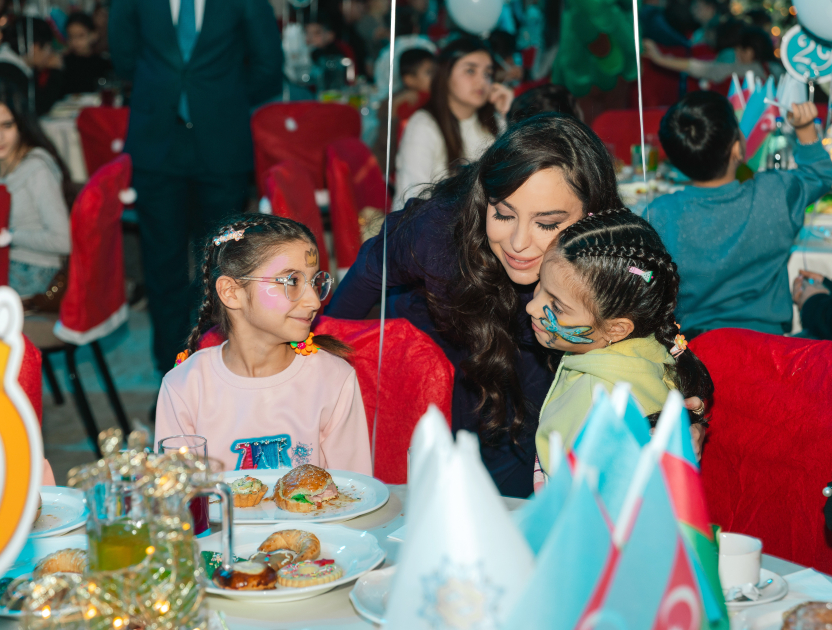 Heydar Aliyev Foundation VP Leyla Aliyeva, Arzu Aliyeva, and Alena Aliyeva attend festive celebration for children (PHOTO)