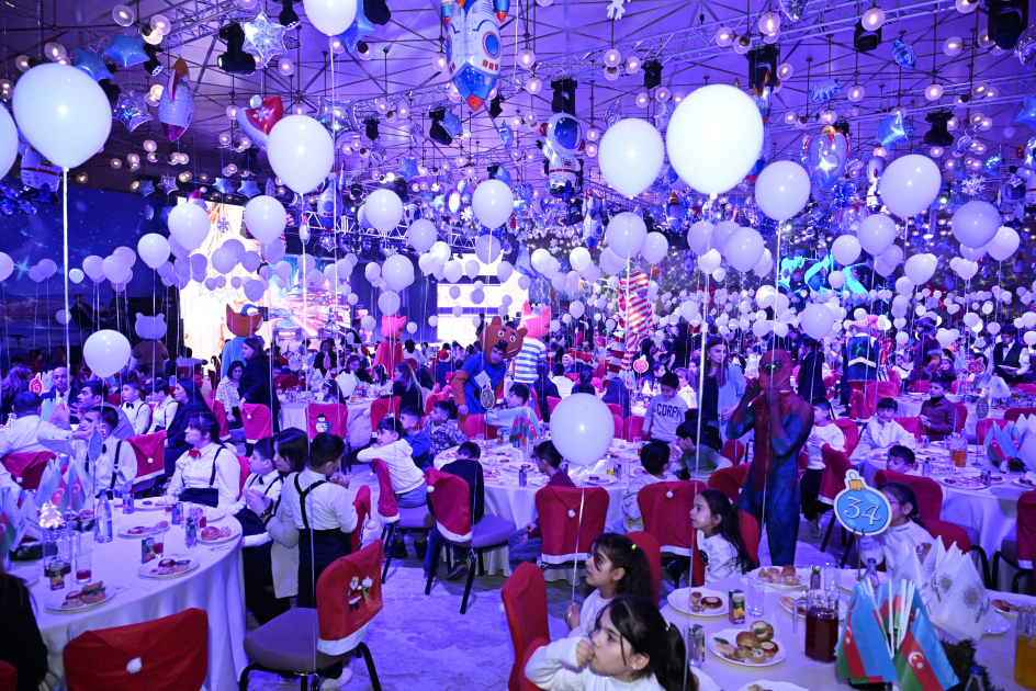 Heydar Aliyev Foundation VP Leyla Aliyeva, Arzu Aliyeva, and Alena Aliyeva attend festive celebration for children (PHOTO)