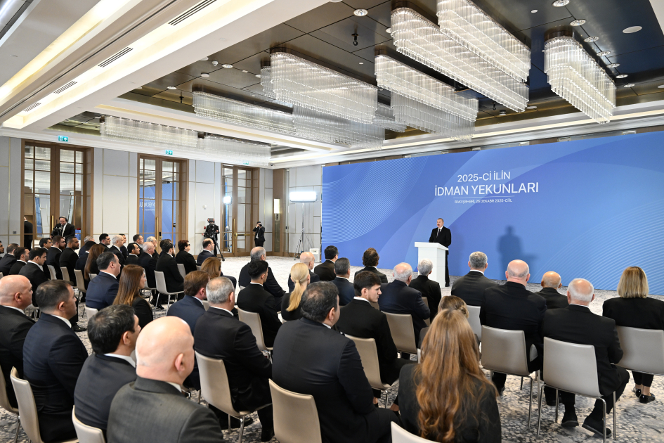 President Ilham Aliyev attends ceremony dedicated to 2025 sports results (PHOTO/VIDEO)