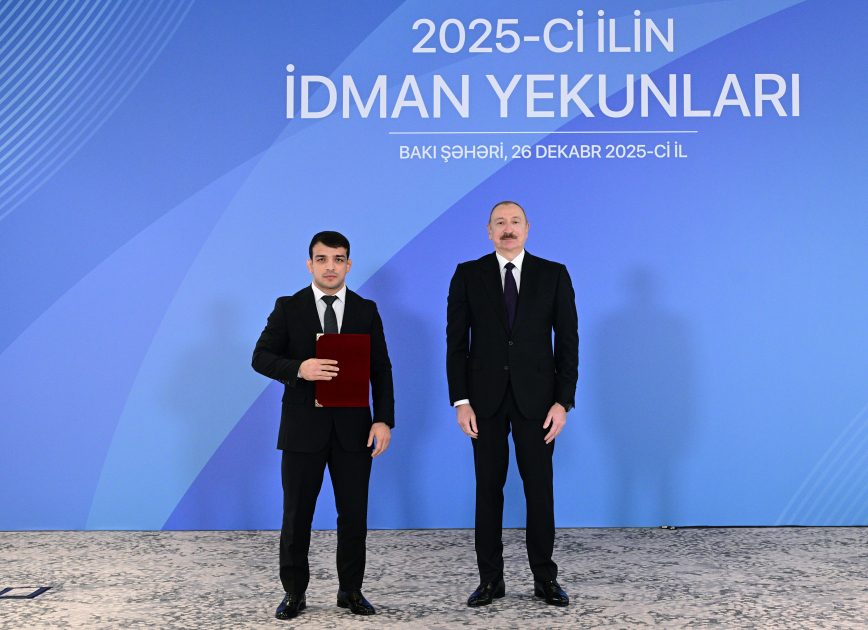 President Ilham Aliyev attends ceremony dedicated to 2025 sports results (PHOTO/VIDEO)