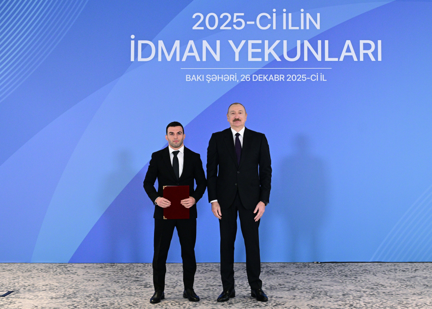 President Ilham Aliyev attends ceremony dedicated to 2025 sports results (PHOTO/VIDEO)