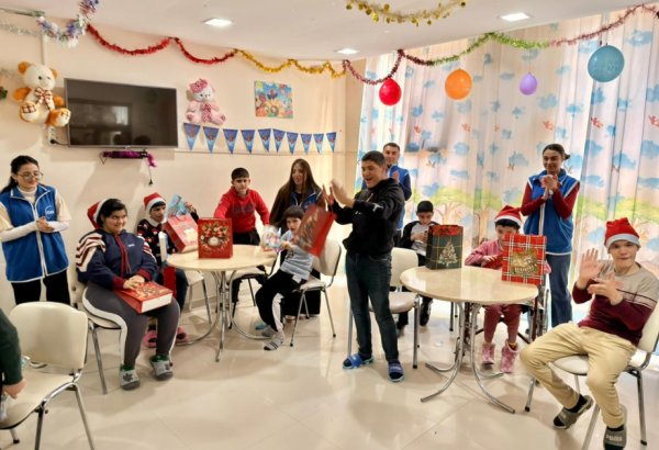 Heydar Aliyev Foundation VP Leyla Aliyeva organizes New Year celebrations for children at Mingachevir Children's Neurological Sanatorium (PHOTO)