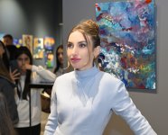 Head of Baku Media Center Arzu Aliyeva and Alena Aliyeva attend “10 Years Lived in Colors” exhibition (PHOTO)