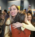 Head of Baku Media Center Arzu Aliyeva and Alena Aliyeva attend “10 Years Lived in Colors” exhibition (PHOTO)
